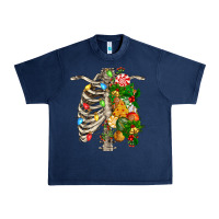 Navy skeleton chest christmas Urban Heavy Tee - FaDigitalArtStudio