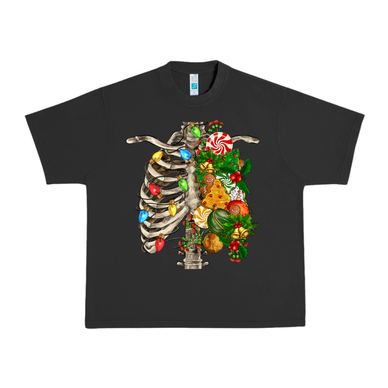 Skeleton Chest Christmas Urban Heavy Tee by FaDigitalArtStudio | Teevron