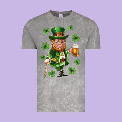 St Patricks Elf Vintage Tee Designed By Neo Western