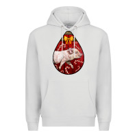 Dove Grey christmas pig Premium Hoodie - LillyAllenDesigns