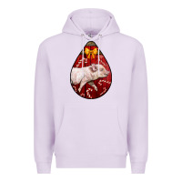 Lilac christmas pig Premium Hoodie - LillyAllenDesigns
