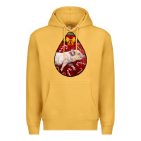 Mustard christmas pig Premium Hoodie - LillyAllenDesigns