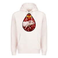 Pale Pink christmas pig Premium Hoodie - LillyAllenDesigns
