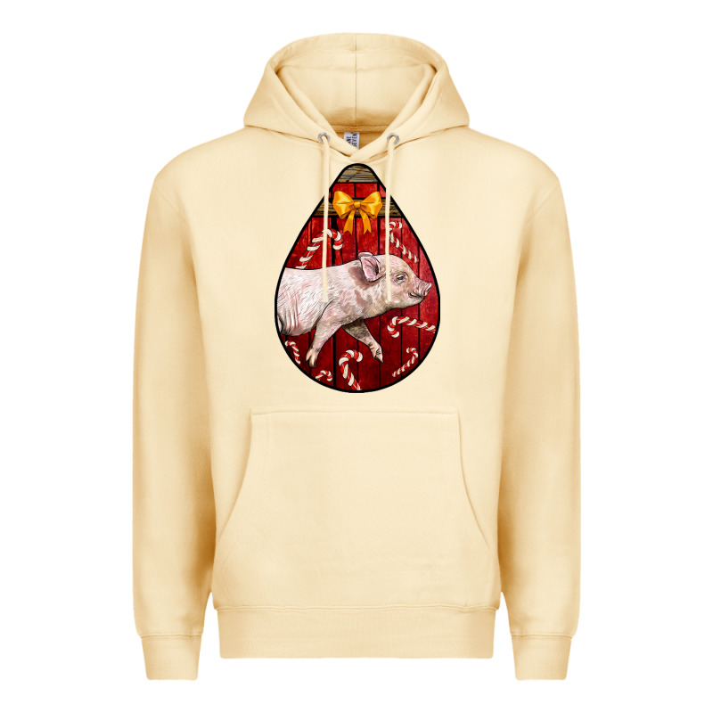 Christmas Pig Premium Hoodie by LillyAllenDesigns | Teevron