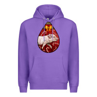 Purple christmas pig Premium Hoodie - LillyAllenDesigns