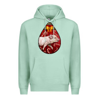 Seafoam christmas pig Premium Hoodie - LillyAllenDesigns