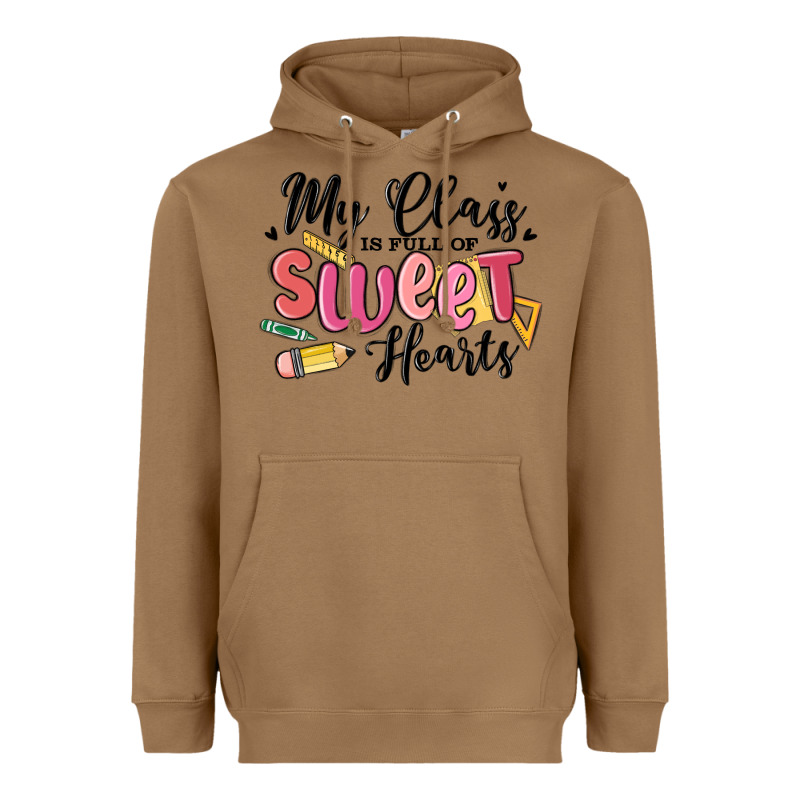 My Class Is Full Of Sweethearts Heavyweight Hoodie by MaliasSmallBusiness | Teevron