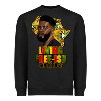 Black juneteenth living freeish since 1865 Heavyweight Sweatshirt - HRA Design Shop