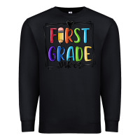 Black 1st grade vibes Premium Sweatshirt - MaliasSmallBusiness