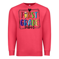 Cardinal 1st grade vibes Premium Sweatshirt - MaliasSmallBusiness