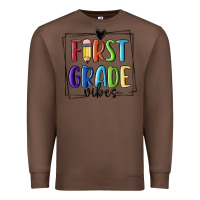 Chestnut 1st grade vibes Premium Sweatshirt - MaliasSmallBusiness
