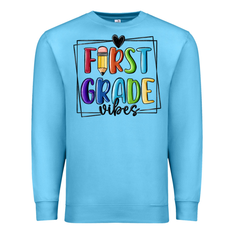 1st Grade Vibes Premium Sweatshirt by MaliasSmallBusiness | Teevron