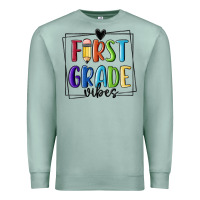 Seafoam 1st grade vibes Premium Sweatshirt - MaliasSmallBusiness