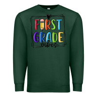 Sports Green 1st grade vibes Premium Sweatshirt - MaliasSmallBusiness