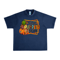 Navy hello pumpkin season Urban Heavy Tee - RacoonDesign