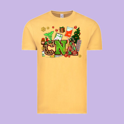 Cna Christmas Vintage Tee Designed By Adodesignshop