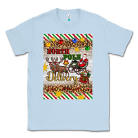 Dusty Blue christmas north pole delivery Classic Tee - Artiststas