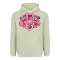 Matcha valentines conversation hearts Heavyweight Hoodie - MaliasSmallBusiness