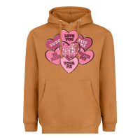 Meerkat valentines conversation hearts Heavyweight Hoodie - MaliasSmallBusiness