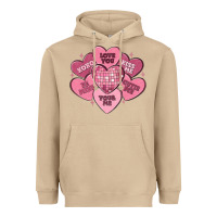 Mushroom valentines conversation hearts Heavyweight Hoodie - MaliasSmallBusiness