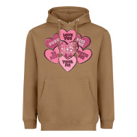 Toasted Coconut valentines conversation hearts Heavyweight Hoodie - MaliasSmallBusiness