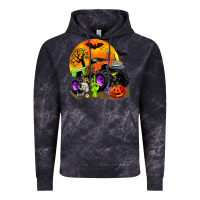 Cloud Black halloween monster truck Vintage Hoodie - Zillion Design Studio