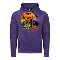 Cloud Purple halloween monster truck Vintage Hoodie - Zillion Design Studio