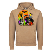Vintage Coffee halloween monster truck Vintage Hoodie - Zillion Design Studio