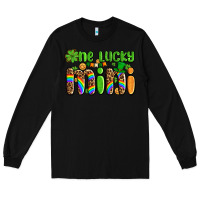 Black st patricks one lucky mini Long Sleeve Tee - AdoDesignShop