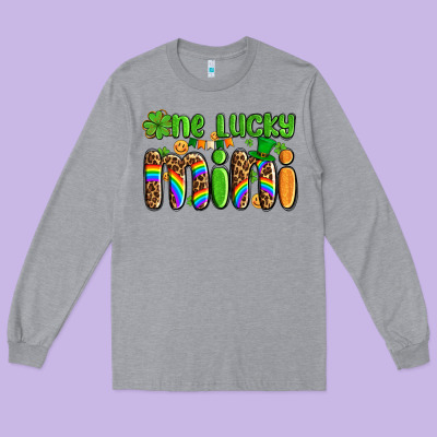 St Patricks One Lucky Mini Long Sleeve Tee Designed By Adodesignshop
