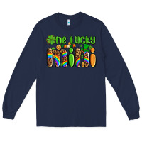Navy st patricks one lucky mini Long Sleeve Tee - AdoDesignShop