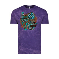 Cloud Purple love Vintage Tee - SublimationCraftShop