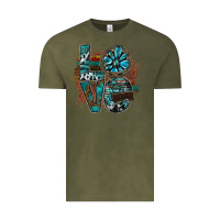 Vintage Olive love Vintage Tee - SublimationCraftShop