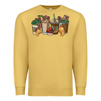 Antique Gold coffee coffee cups Premium Sweatshirt - NancyCooperArtShop