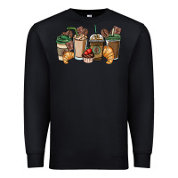 Black coffee coffee cups Premium Sweatshirt - NancyCooperArtShop