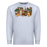 Heather Grey coffee coffee cups Premium Sweatshirt - NancyCooperArtShop