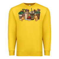 Lemon coffee coffee cups Premium Sweatshirt - NancyCooperArtShop