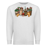 Oatmeal Heather coffee coffee cups Premium Sweatshirt - NancyCooperArtShop