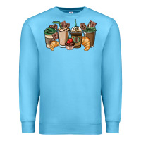 Ocean Blue coffee coffee cups Premium Sweatshirt - NancyCooperArtShop