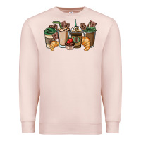 Pale Pink coffee coffee cups Premium Sweatshirt - NancyCooperArtShop