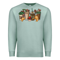 Seafoam coffee coffee cups Premium Sweatshirt - NancyCooperArtShop