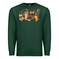 Sports Green coffee coffee cups Premium Sweatshirt - NancyCooperArtShop