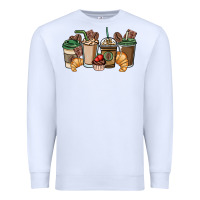 White coffee coffee cups Premium Sweatshirt - NancyCooperArtShop