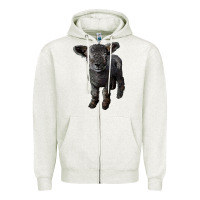 Oatmeal Heather southdown baby sheep Zipper Hoodie - LillyAllenDesigns