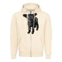 Sandshell southdown baby sheep Zipper Hoodie - LillyAllenDesigns