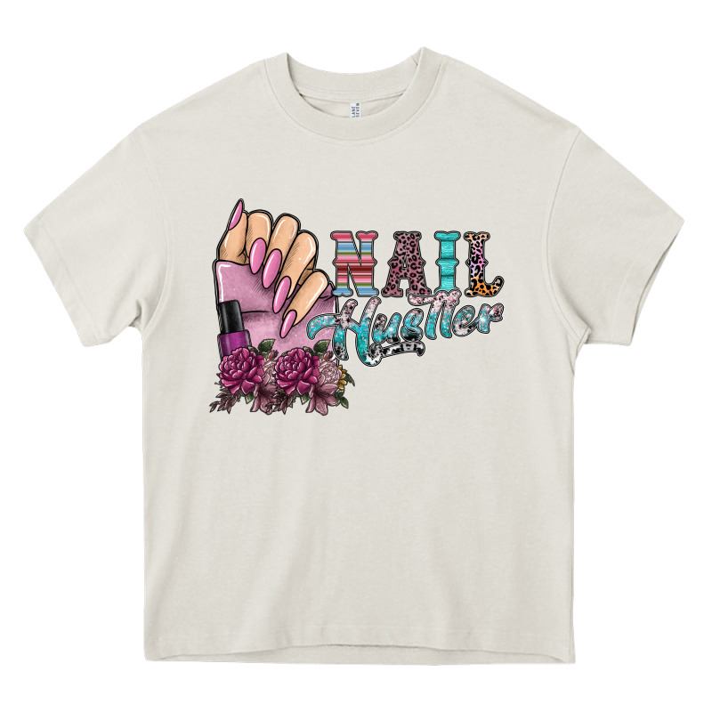 Nail Hustler Heavy Core Tee by SublimationCraftShop | Teevron