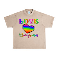 French Oak love always wins Urban Heavy Tee - HRA Design Shop