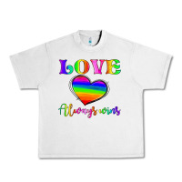 Lunar Rock love always wins Urban Heavy Tee - HRA Design Shop