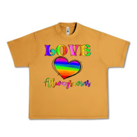 Peanut Butter love always wins Urban Heavy Tee - HRA Design Shop