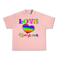 Salmon love always wins Urban Heavy Tee - HRA Design Shop